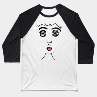 Abstract Mascara Baseball T-Shirt